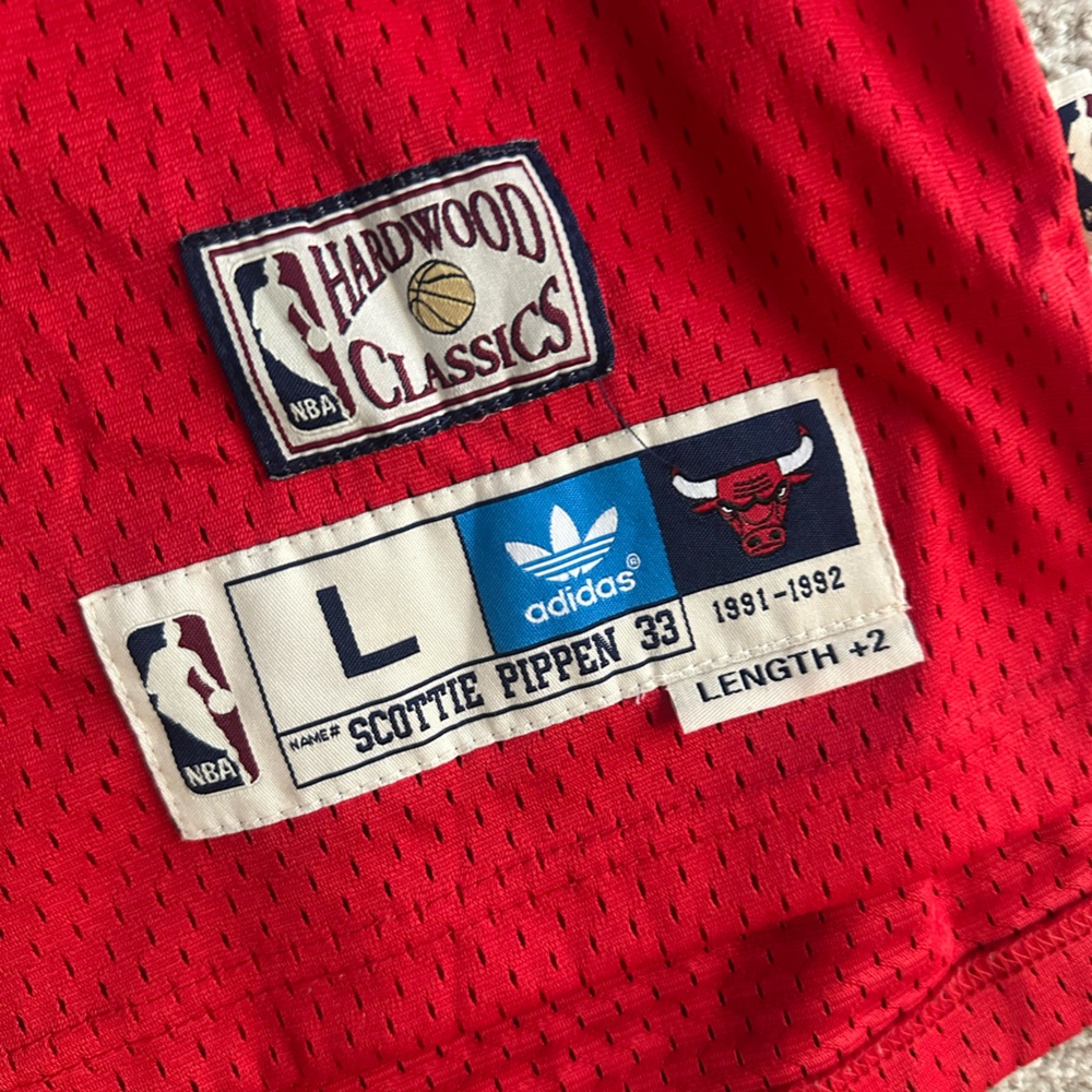 Adidas Red Hardwood Classics Jersey - Picture 2 of 4